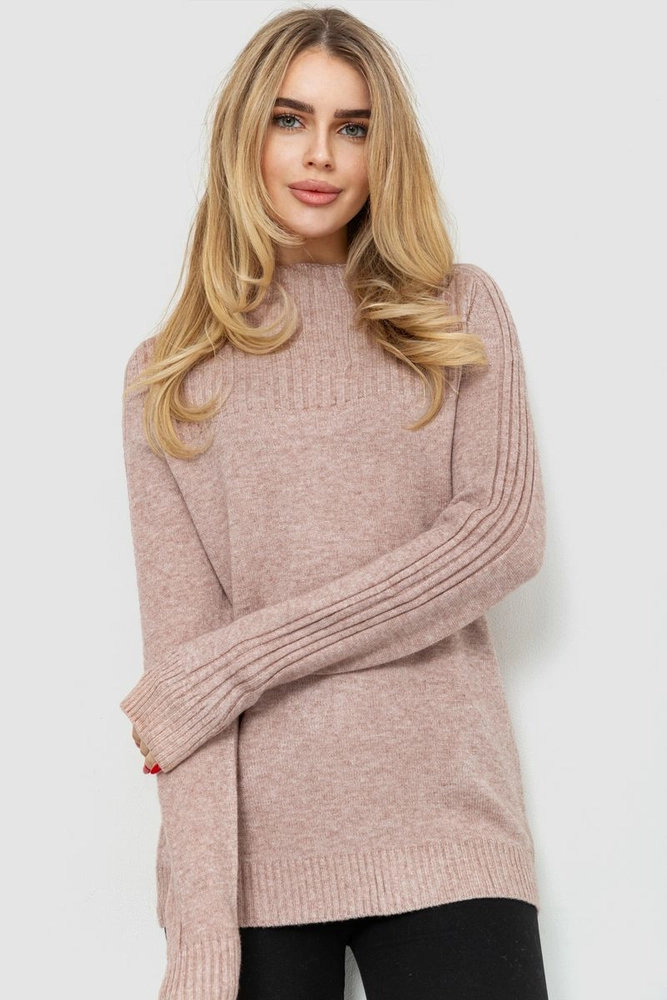 Купить Свитер женской, цвет бежевый, 221R20PCS9 - Фото №1