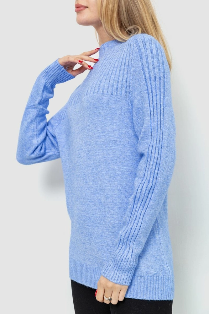 Купити Светр жіночий, колір блакитний, 221R20PCS9 - Фото №3