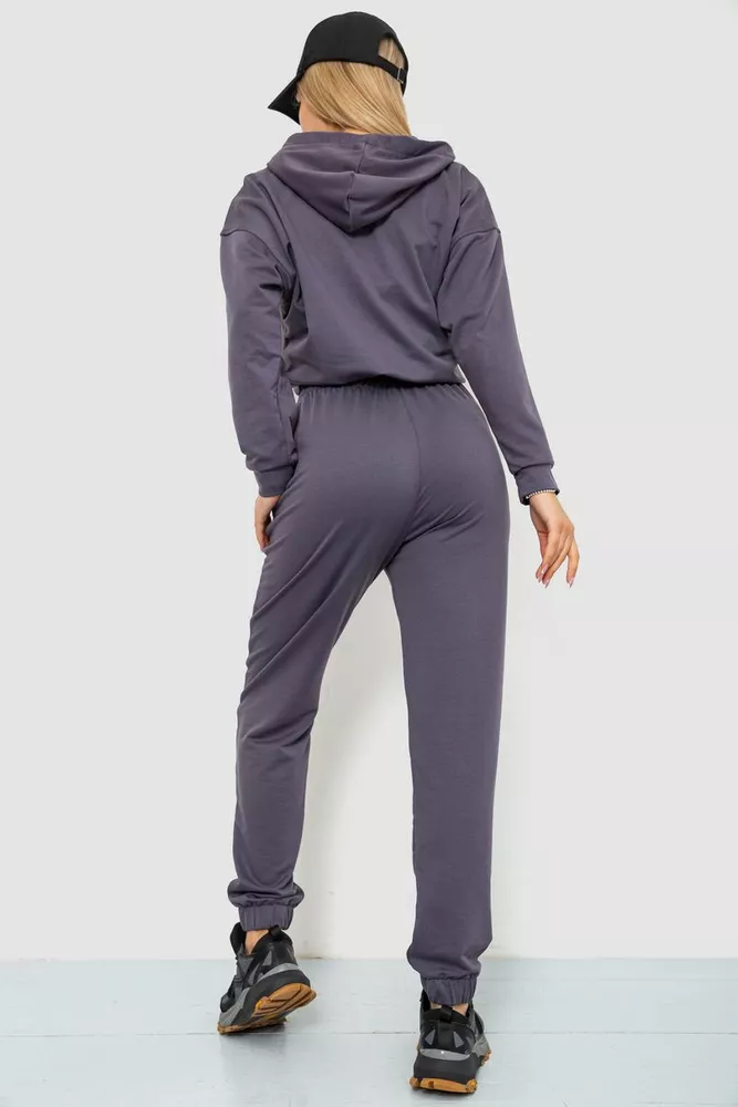 Купити Спорт костюм жіночий, колір темно-сірий, 186R2302 оптом - Фото №4