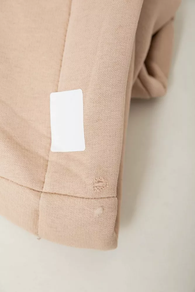 Купить Спортивный костюм женский на флисе на молнии  -уценка, цвет светло-бежевый, 247R1060-U-86 - Фото №8