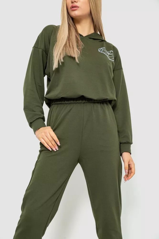 Купити Спорт костюм жіночий, колір хакі, 186R2302 оптом - Фото №2