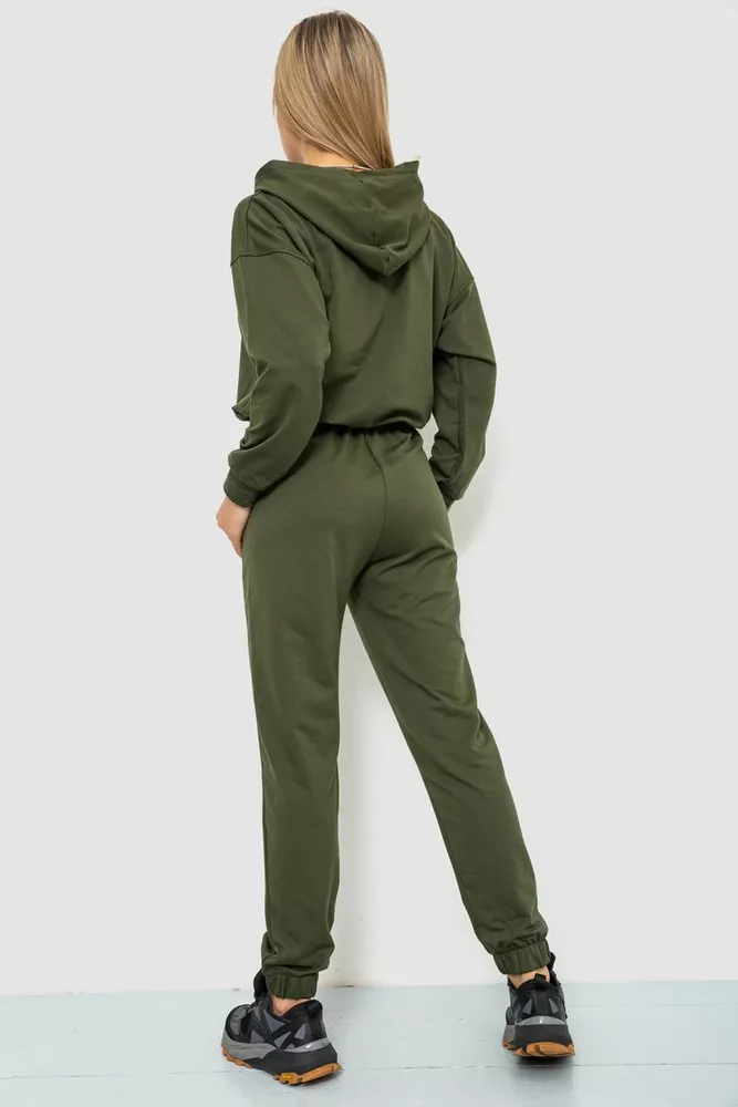 Купити Спорт костюм жіночий, колір хакі, 186R2302 оптом - Фото №4