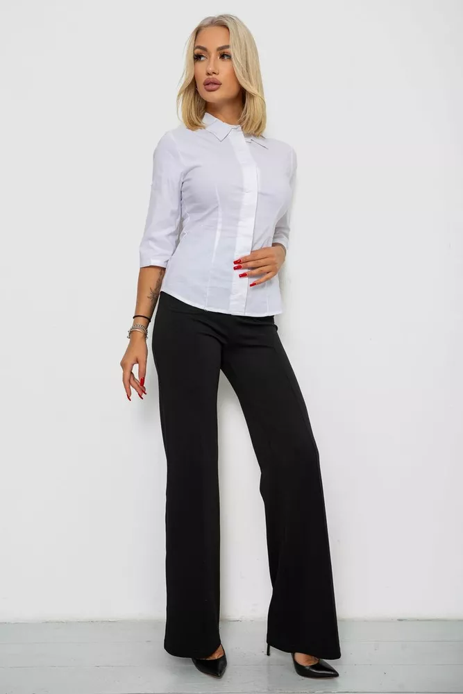 Купить Блуза классическая  -уценка, цвет белый, 230R08-1-U-14 - Фото №2