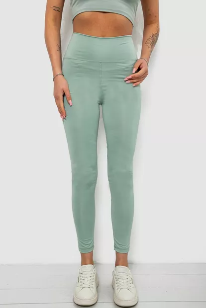 Лосины женские однотонные, цвет оливковый, 214R155