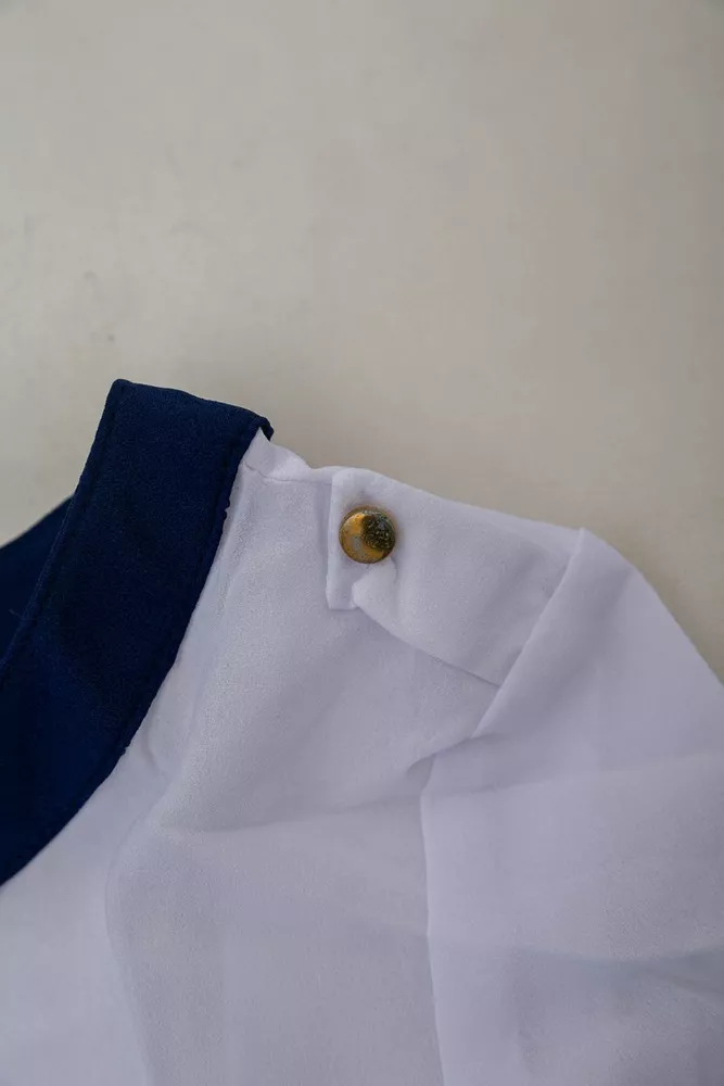 Купить Блуза классическая   -уценка, цвет бело-синий, 230R111-U-42 - Фото №7