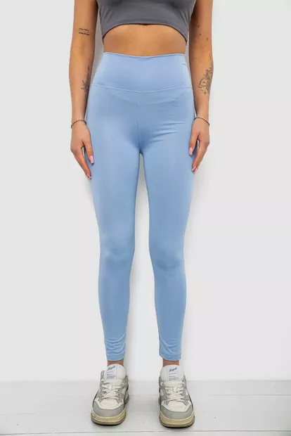 Лосини жіночі однотонні, колір блакитний, 214R155