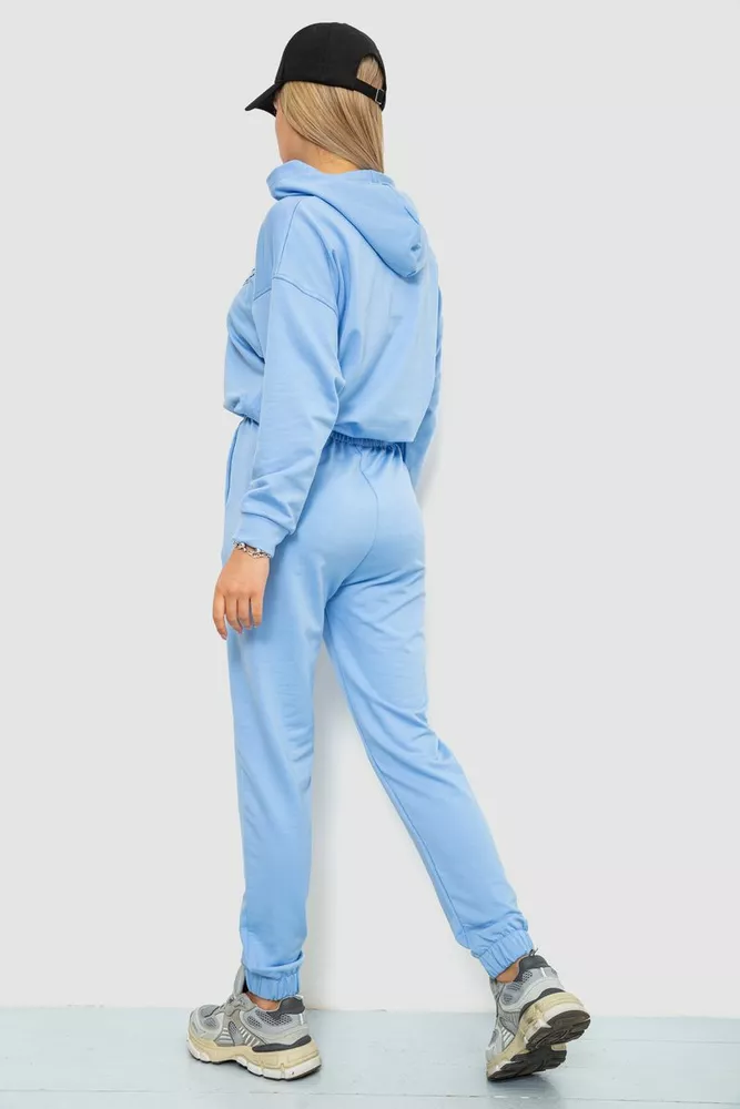 Купити Спорт костюм жіночий, колір блакитний, 186R2302 - Фото №4