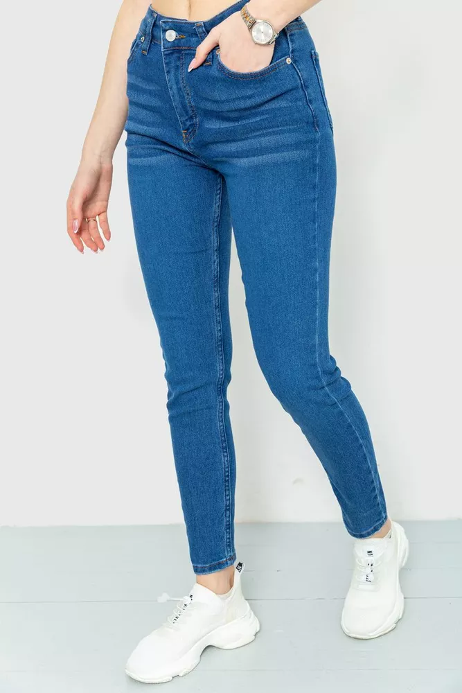 Купити Джинси жіночі Skinny, колір синій, 164R3500 - Фото №3