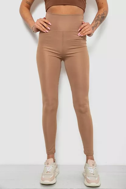 Лосины женские однотонные, цвет мокко, 214R155