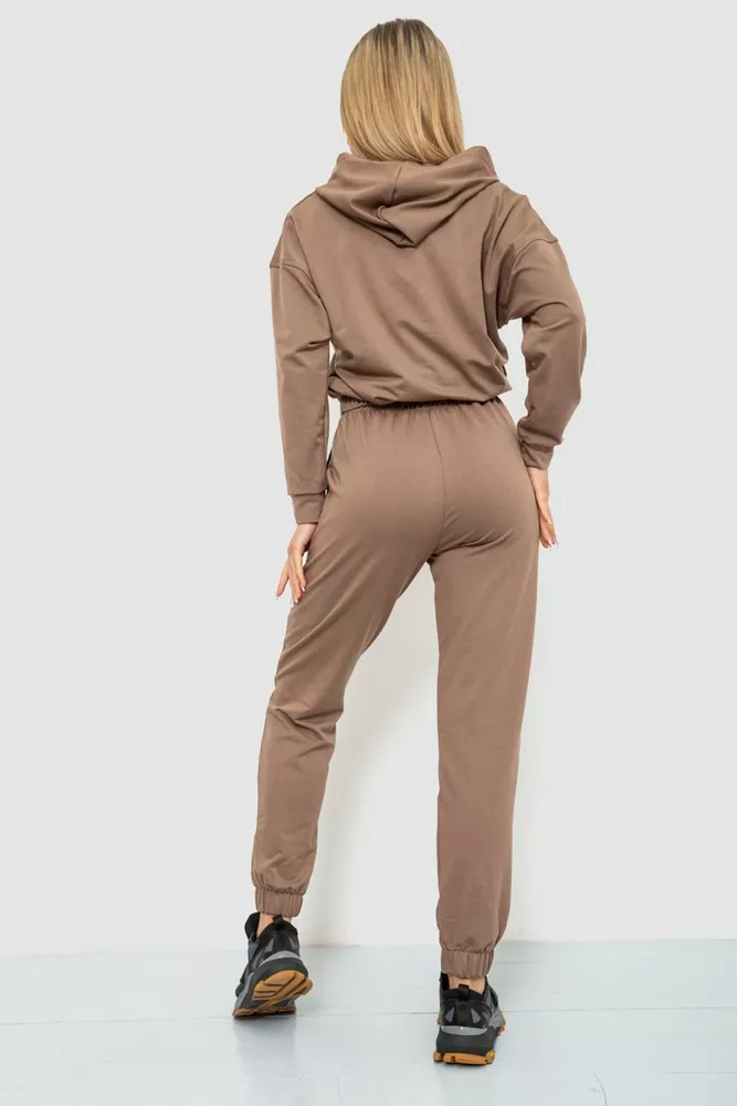 Купити Спорт костюм жіночий, колір мокко, 186R2302 оптом - Фото №4