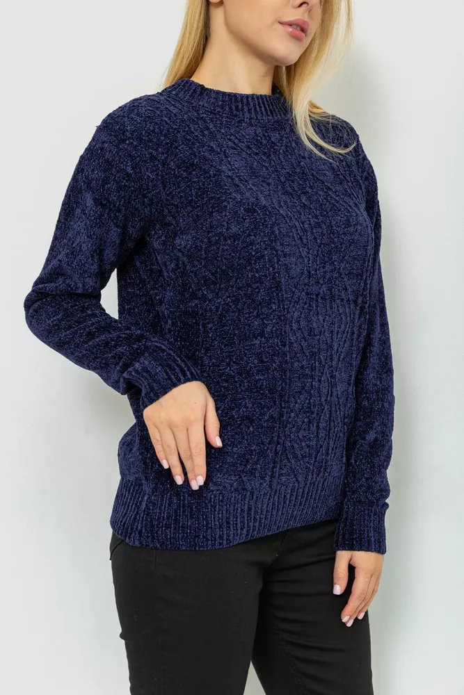 Купити Светр жіночий, колір темно-синій, 221R20PCS05 - Фото №3