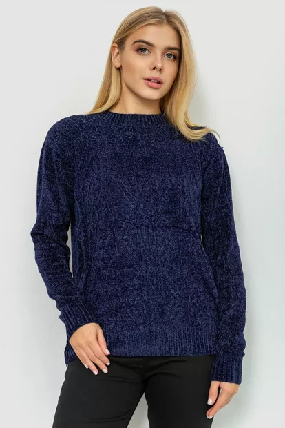 Свитер женский, цвет темно-синий, 221R20PCS05