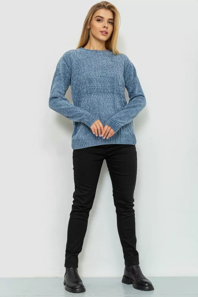 Купити Светр жіночий, колір джинс, 221R20PCS05 - Фото №2