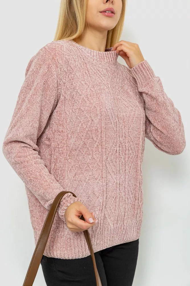 Купити Светр жіночий, колір світло-пудровий, 221R20PCS05 - Фото №3