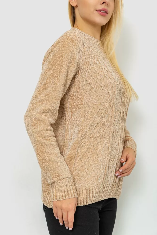 Купити Светр жіночий, колір бежевий, 221R20PCS05 оптом - Фото №3