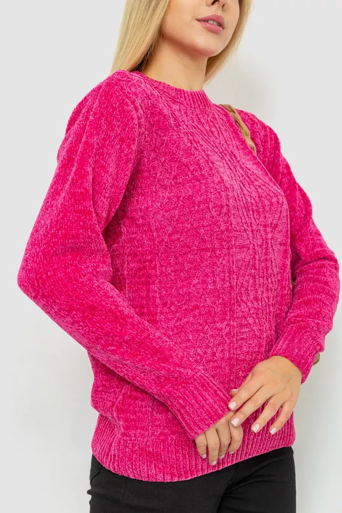 Купити Светр жіночий, колір малиновий, 221R20PCS05 - Фото №3