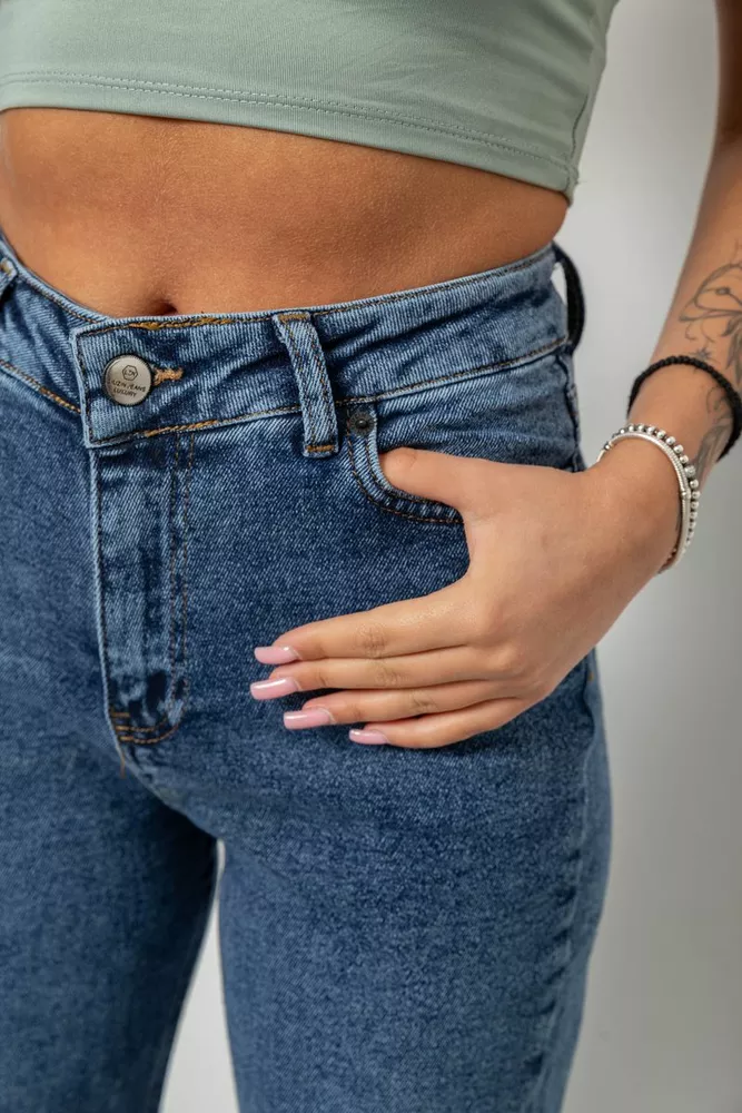 Купить Женские джинсы Ispanyol paca, цвет синий, 244R00416 - Фото №5