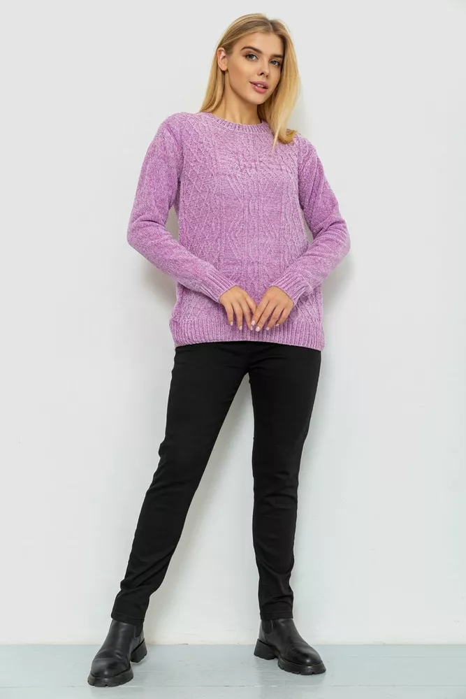 Купити Светр жіночий, колір бузковий, 221R20PCS05 - Фото №2