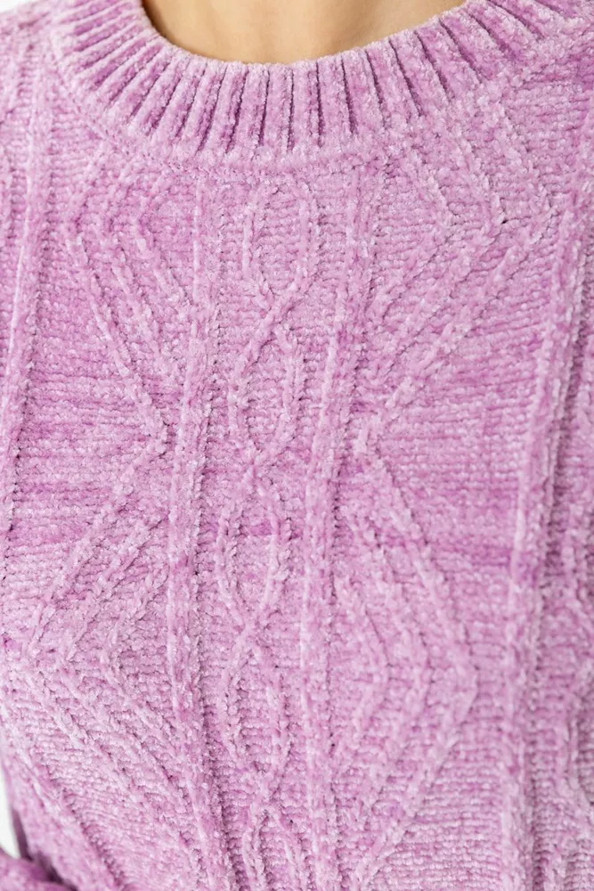 Купити Светр жіночий, колір бузковий, 221R20PCS05 - Фото №5