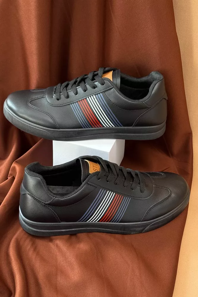 Купить Кеды мужские, цвет черный, 248RR202 - Фото №2