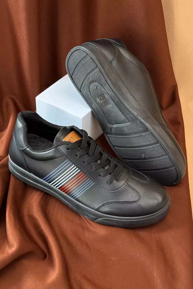 Купить Кеды мужские, цвет черный, 248RR202 - Фото №4