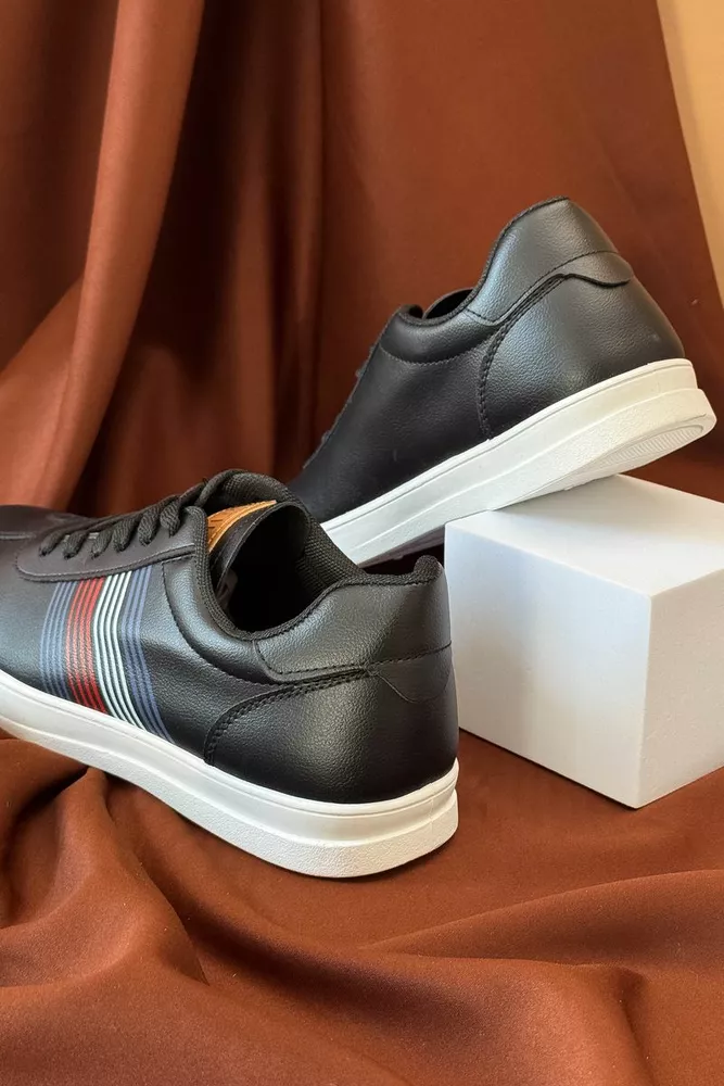 Купить Кеды мужские, цвет черно-белый, 248RR202 оптом - Фото №4