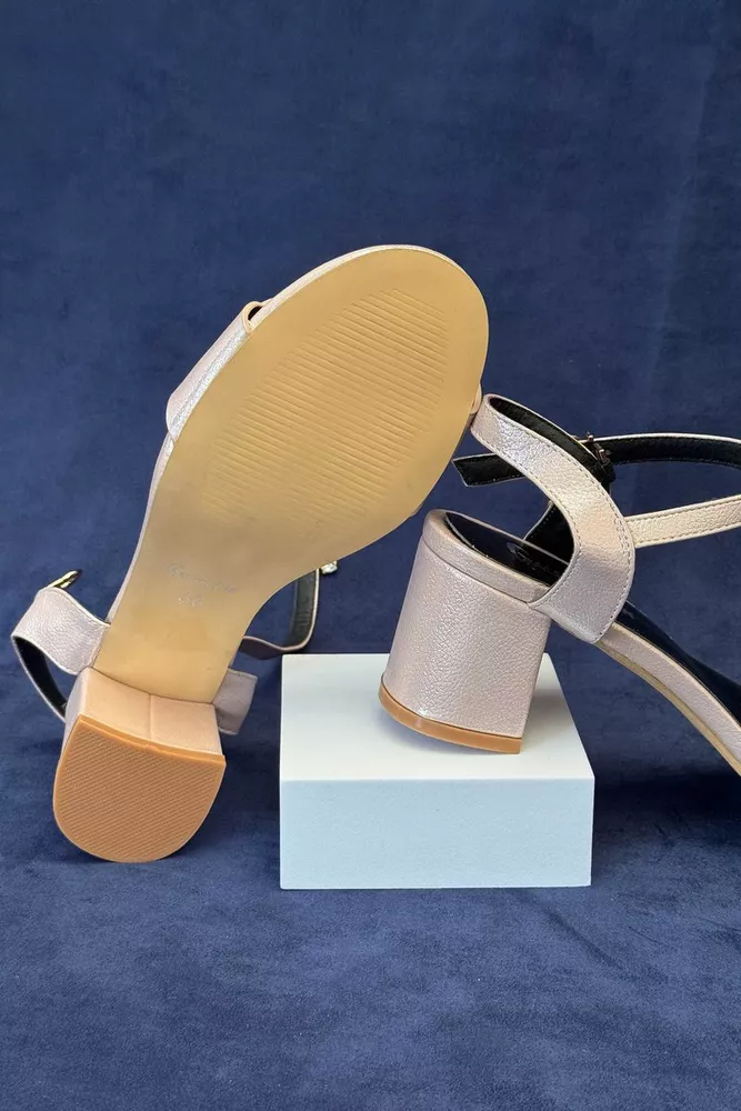 Купити Босоніжки жіночі, колір пудровий, 243RE265 оптом - Фото №5