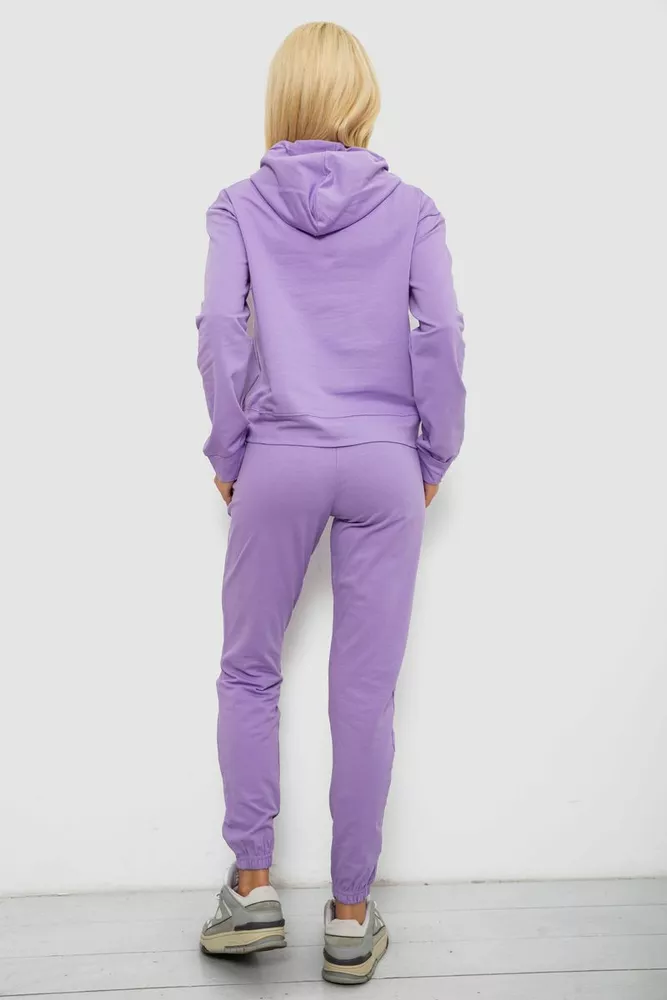 Купити Спортивний костюм жіночий двонитка, колір бузковий, 214R1419-005 - Фото №4