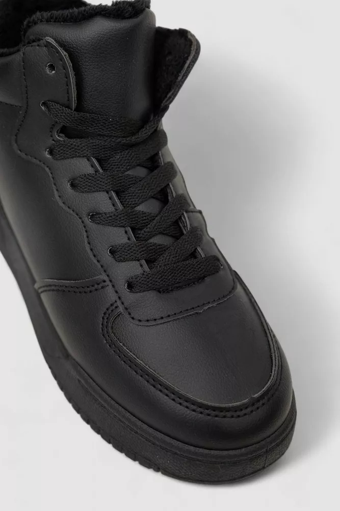 Купити Кросівки жіночі зимові на хутрі, колір чорний, 248RAD03 - Фото №2