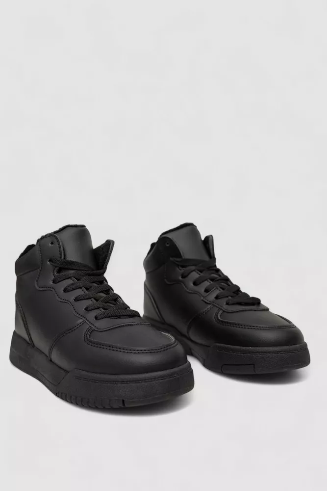 Купити Кросівки жіночі зимові на хутрі, колір чорний, 248RAD03 - Фото №3