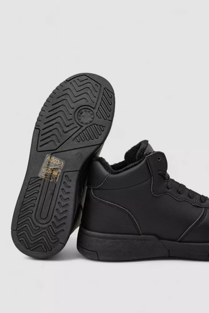 Купити Кросівки жіночі зимові на хутрі, колір чорний, 248RAD03 - Фото №5