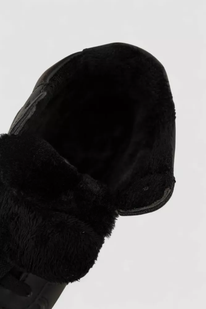 Купити Кросівки жіночі зимові на хутрі, колір чорний, 248RAD03 - Фото №6