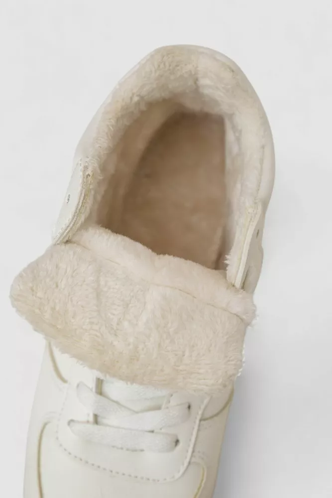 Купити Кросівки жіночі зимові на хутрі, колір білий, 248RAD03 - Фото №6