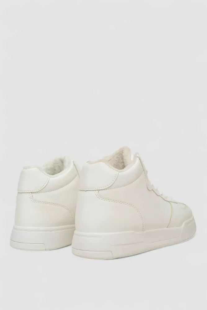 Купити Кросівки жіночі зимові на хутрі, колір білий, 248RAD03 - Фото №4