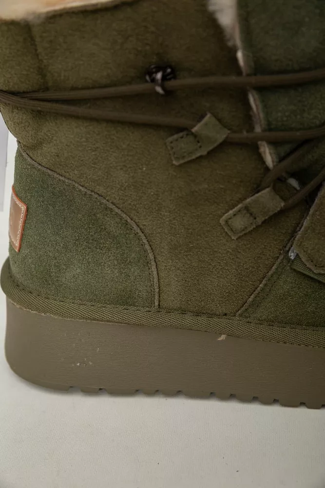 Купить Угги женские на меху  -уценка, цвет зеленый, 243RL952-8A-U-13 - Фото №7
