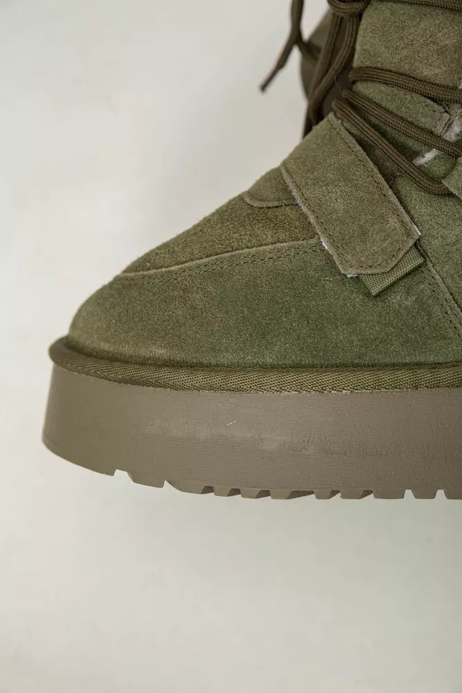 Купить Угги женские на меху  -уценка, цвет зеленый, 243RL952-8A-U-14 - Фото №7