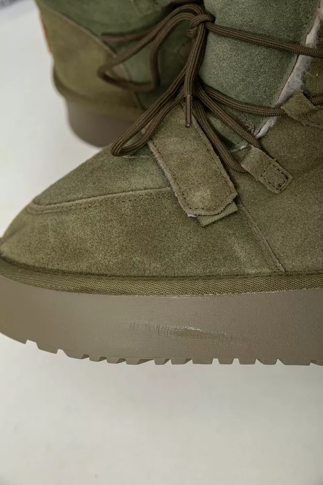 Купить Угги женские на меху  -уценка, цвет зеленый, 243RL952-8A-U-15 - Фото №7