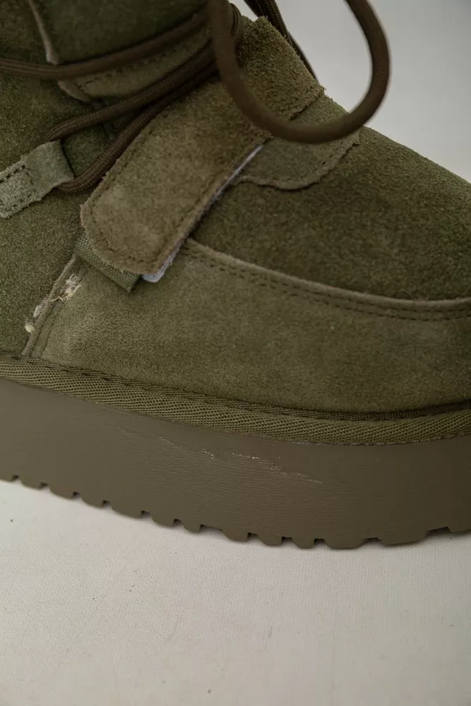 Купить Угги женские на меху  -уценка, цвет зеленый, 243RL952-8A-U-16 - Фото №7