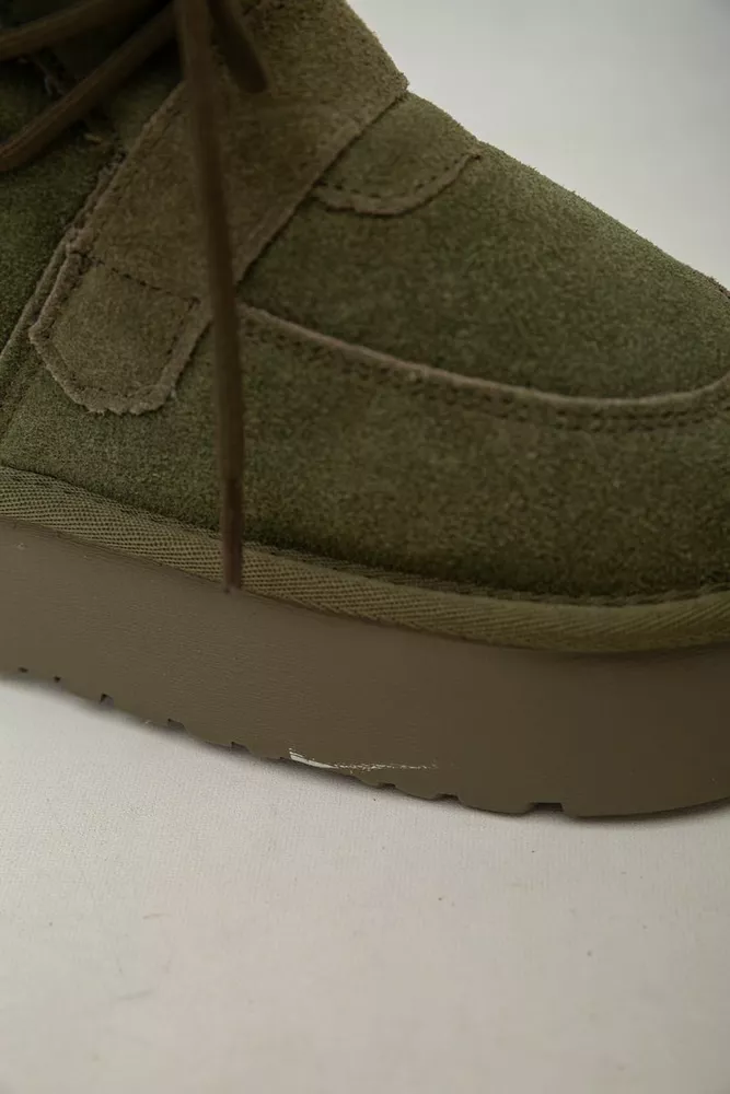 Купить Угги женские на меху  -уценка, цвет зеленый, 243RL952-8A-U-16 - Фото №8