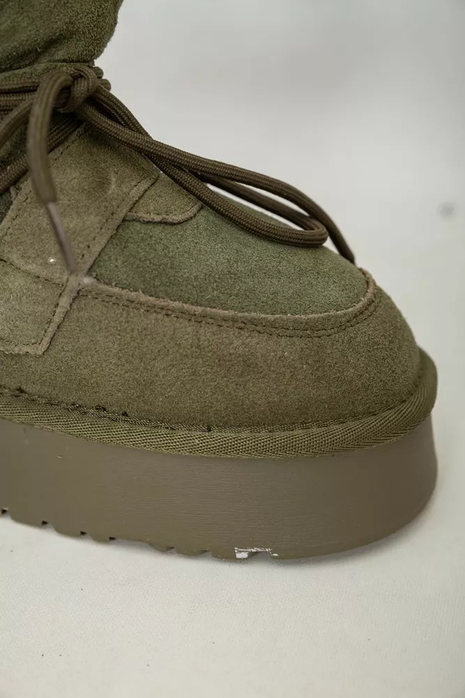 Купить Угги женские на меху  -уценка, цвет зеленый, 243RL952-8A-U-20 - Фото №7