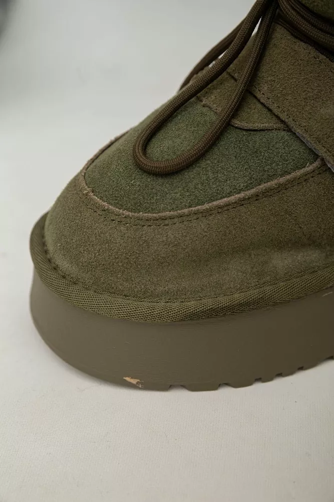 Купить Угги женские на меху  -уценка, цвет зеленый, 243RL952-8A-U-20 - Фото №9