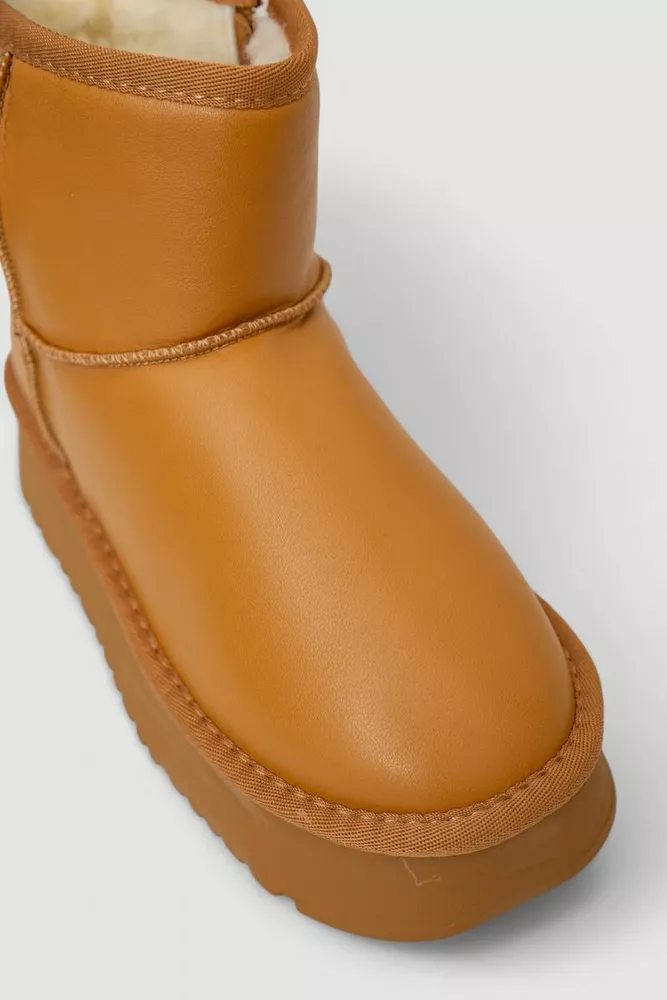 Купити Уггі жіночі на хутрі  -уцінка, колір коричневий, 243RL954-U-8 - Фото №2