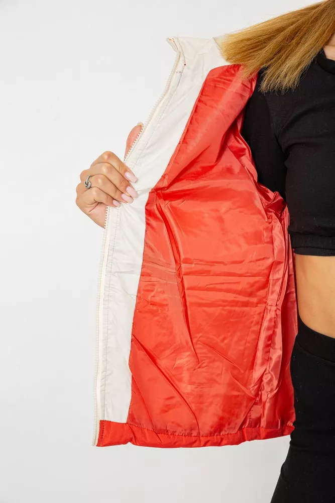 Купити Куртка жіноча демісезонна з рукавом реглан  -уцінка, колір темно-кораловий, 244R8023-U-11 - Фото №5