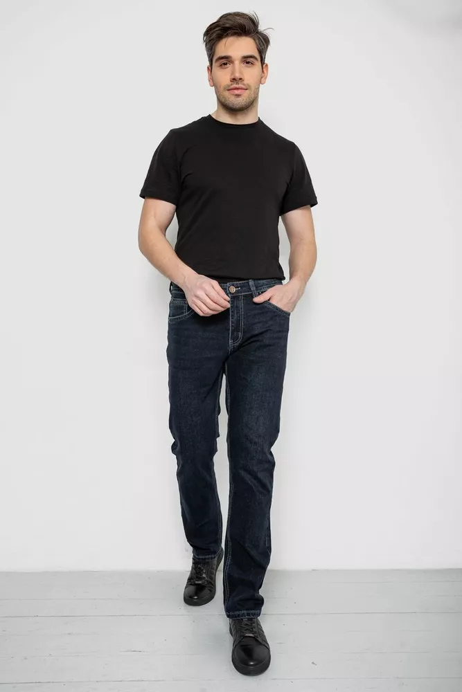 Купить Джинсы мужские демисезонные  -уценка, цвет темно-синий, 243R8136-U-6 - Фото №2