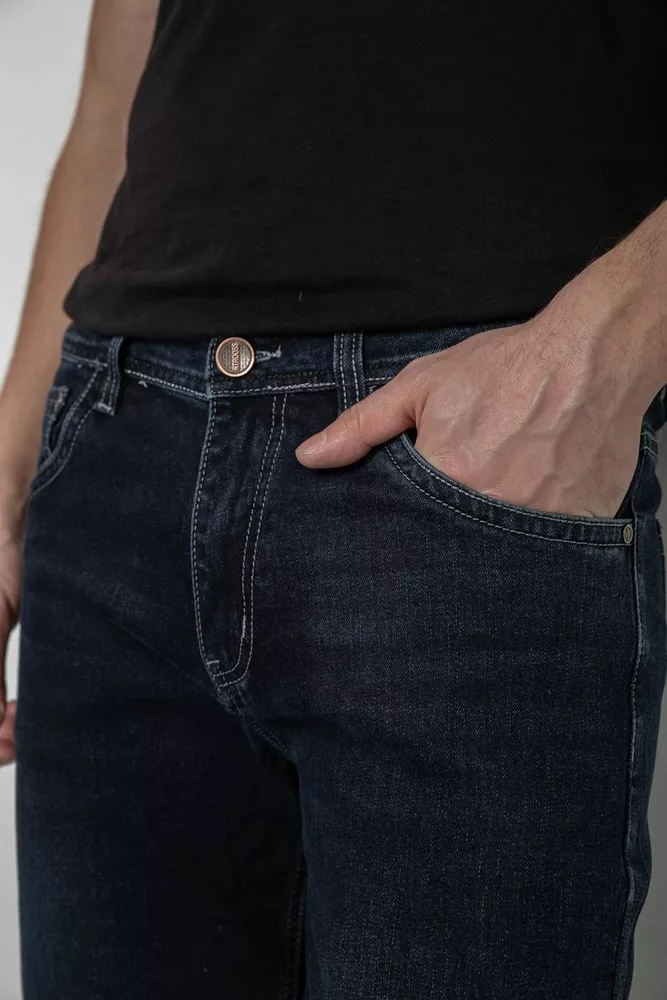 Купить Джинсы мужские демисезонные  -уценка, цвет темно-синий, 243R8136-U-6 - Фото №5