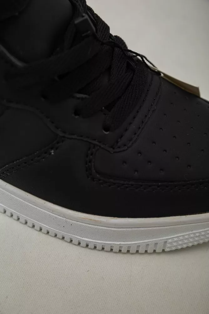 Купить Кроссовки женские зимние на меху  -уценка, цвет черно-белый, 248RH1040-U-1 - Фото №7