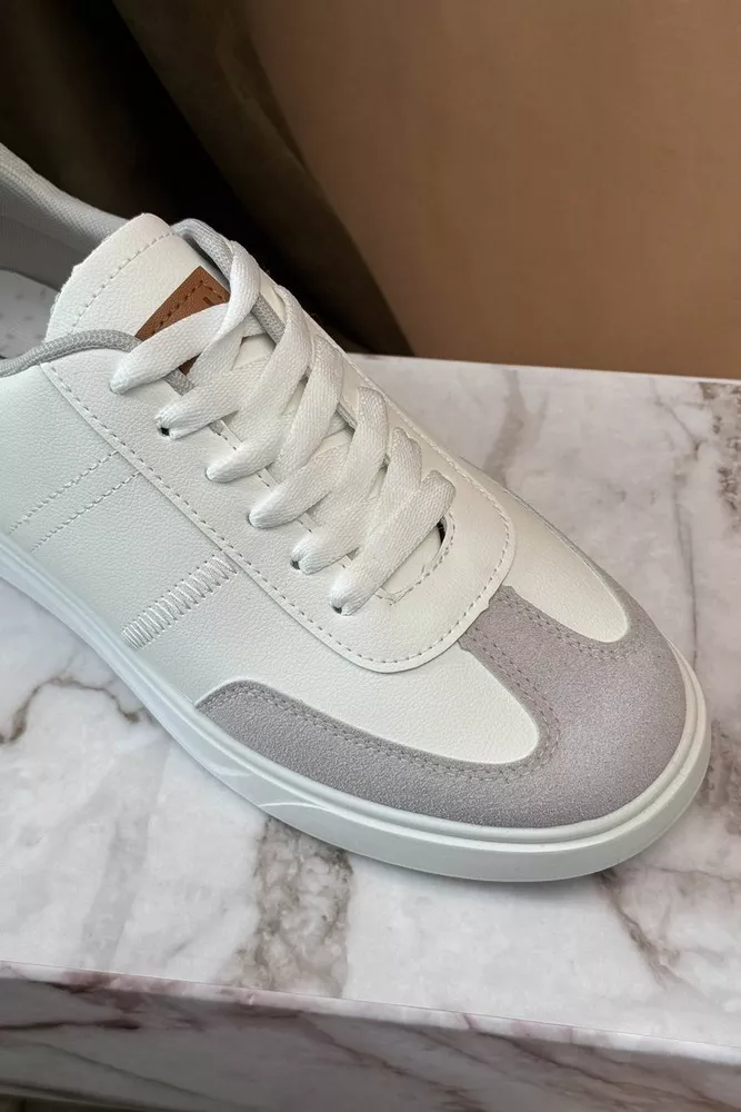 Купить Кеды мужские, цвет бело-серый, 248RR122-7R оптом - Фото №2