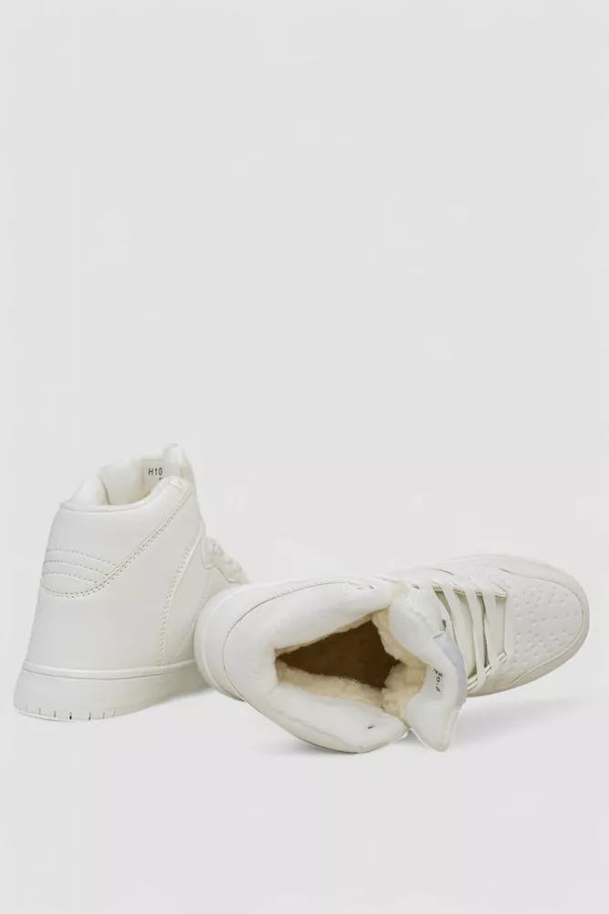 Купити Кросівки жіночі зимові на хутрі  -уцінка, колір білий, 248RH1060-U-8 - Фото №5