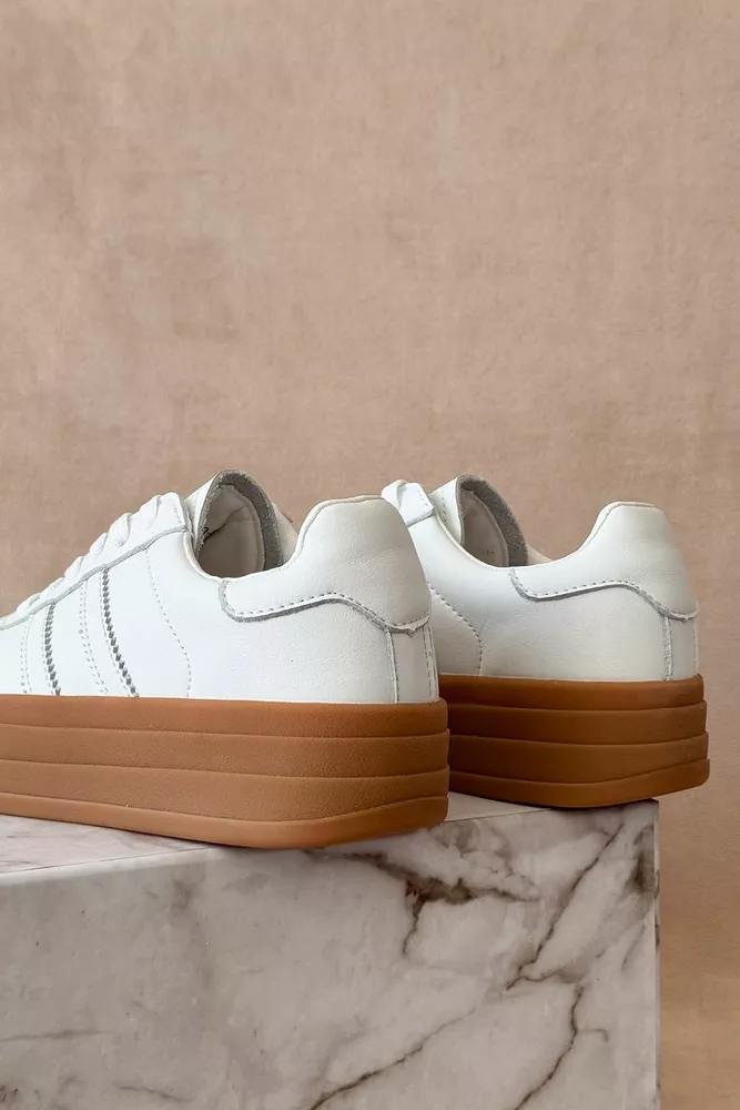 Купити Кросівки жіночі демісезонні, колір білий, 248RCX1570 - Фото №4