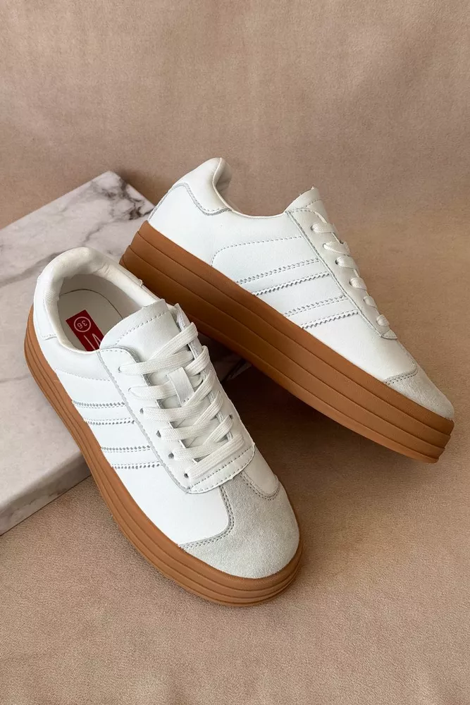 Купити Кросівки жіночі демісезонні, колір білий, 248RCX1570 - Фото №1